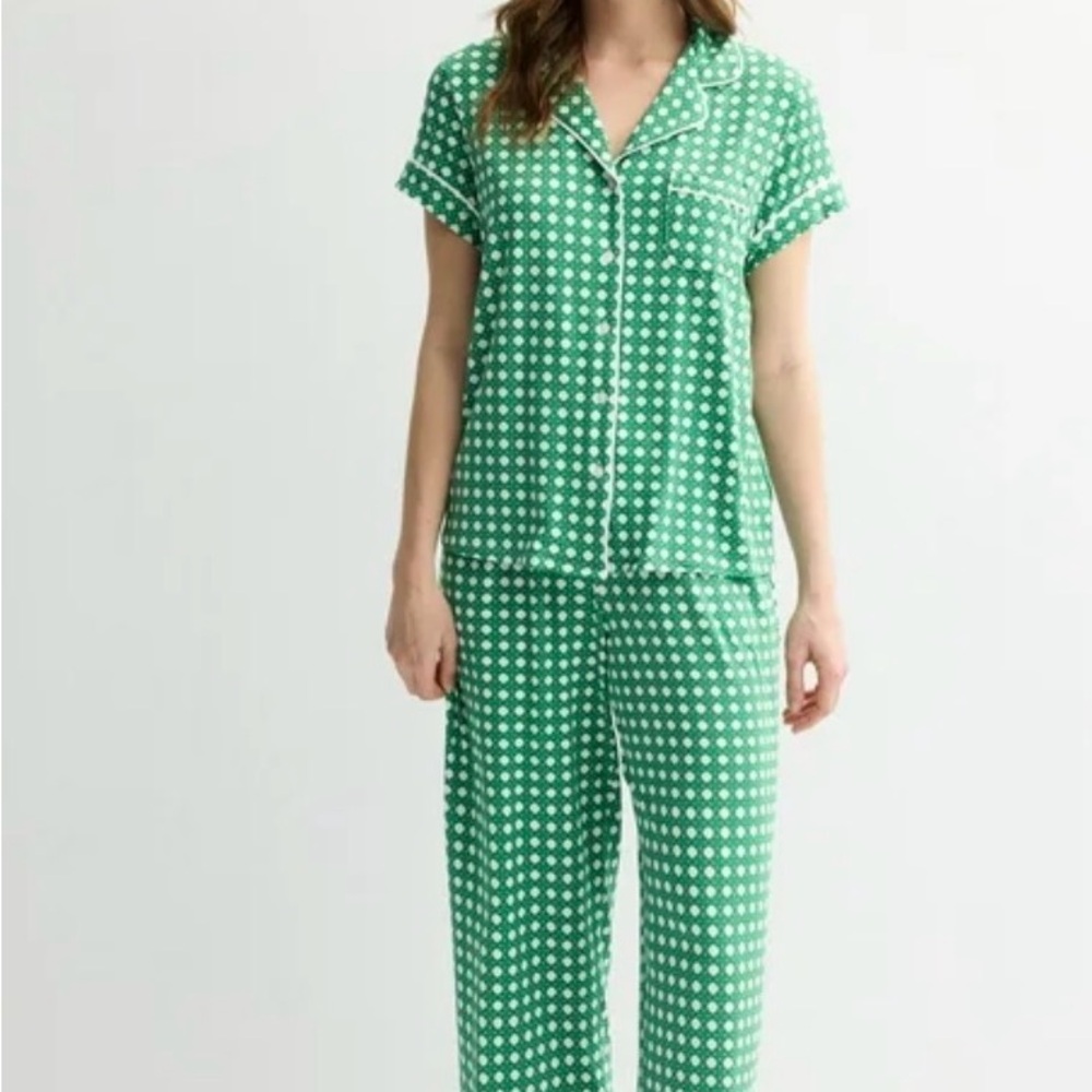 Draper James SIZE M Green Wicker Pajamas